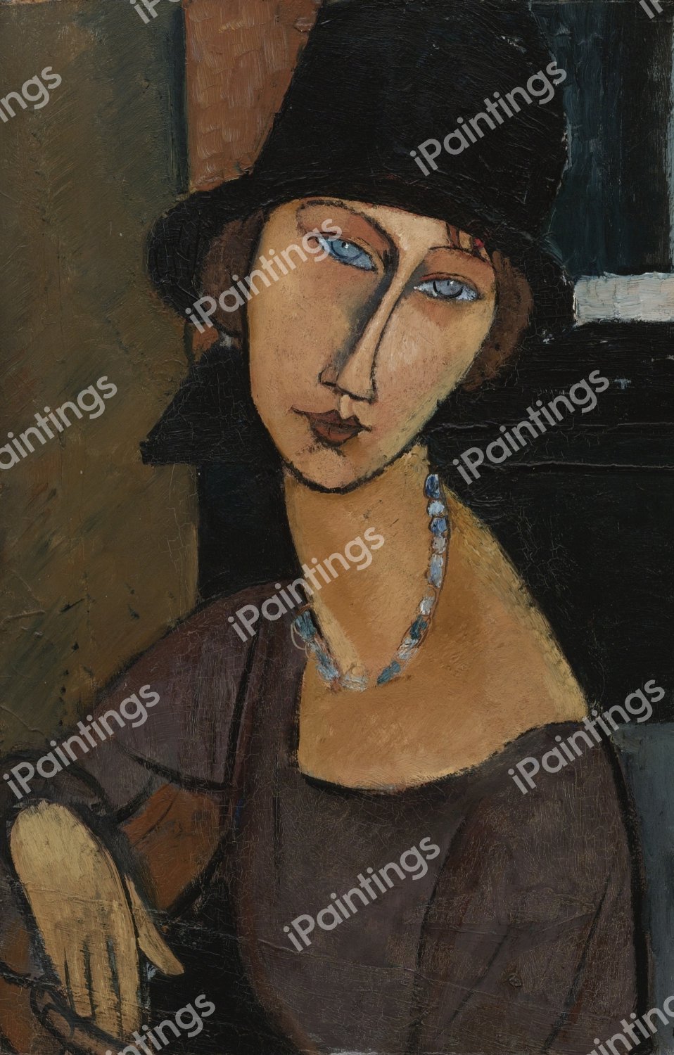 Jean Hebuterne . The painting by Amedeo Modigliani