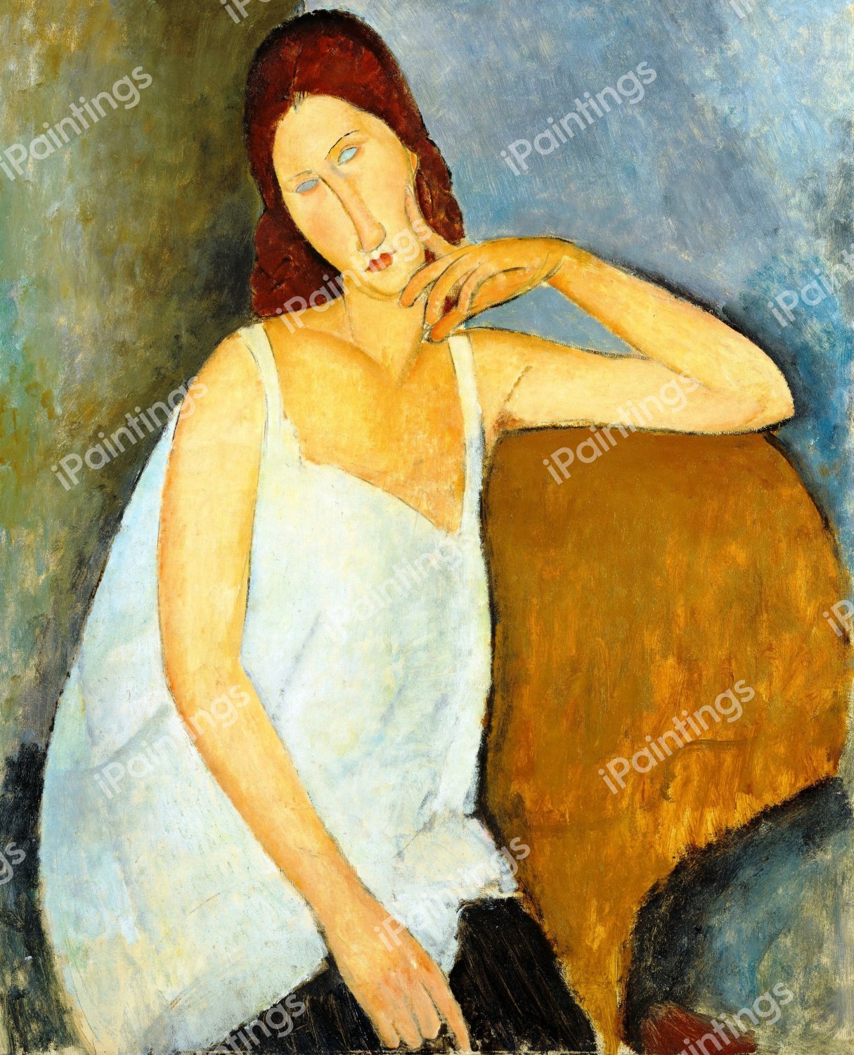 Jean Hebuterne . The painting by Amedeo Modigliani