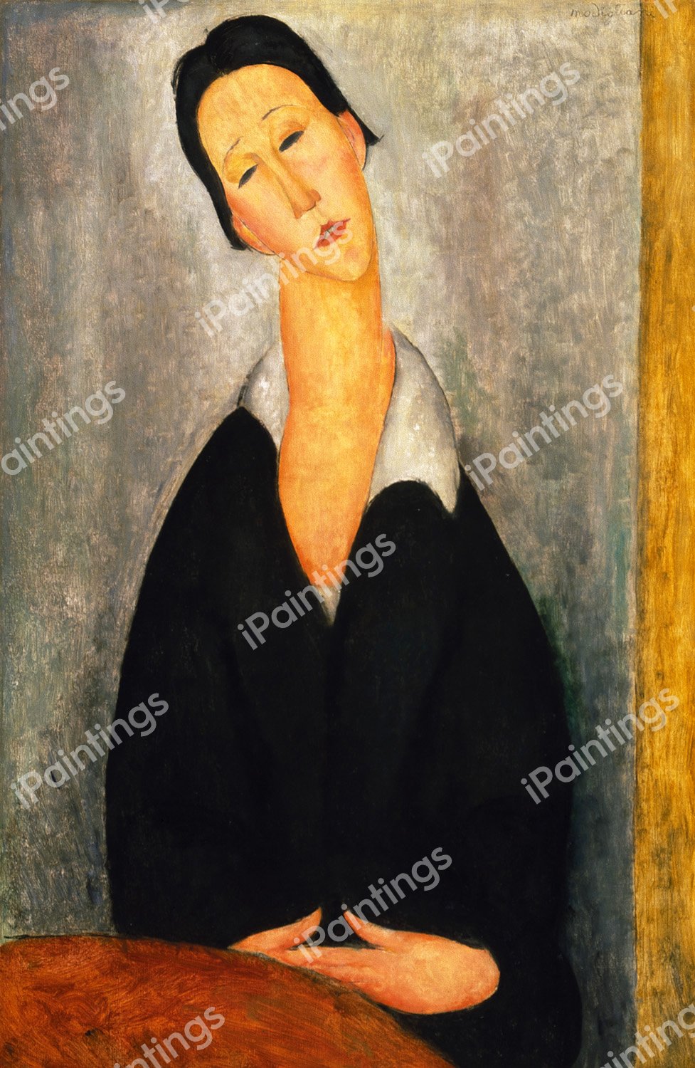 Portrait of a Polish Woman. The painting by Amedeo Modigliani