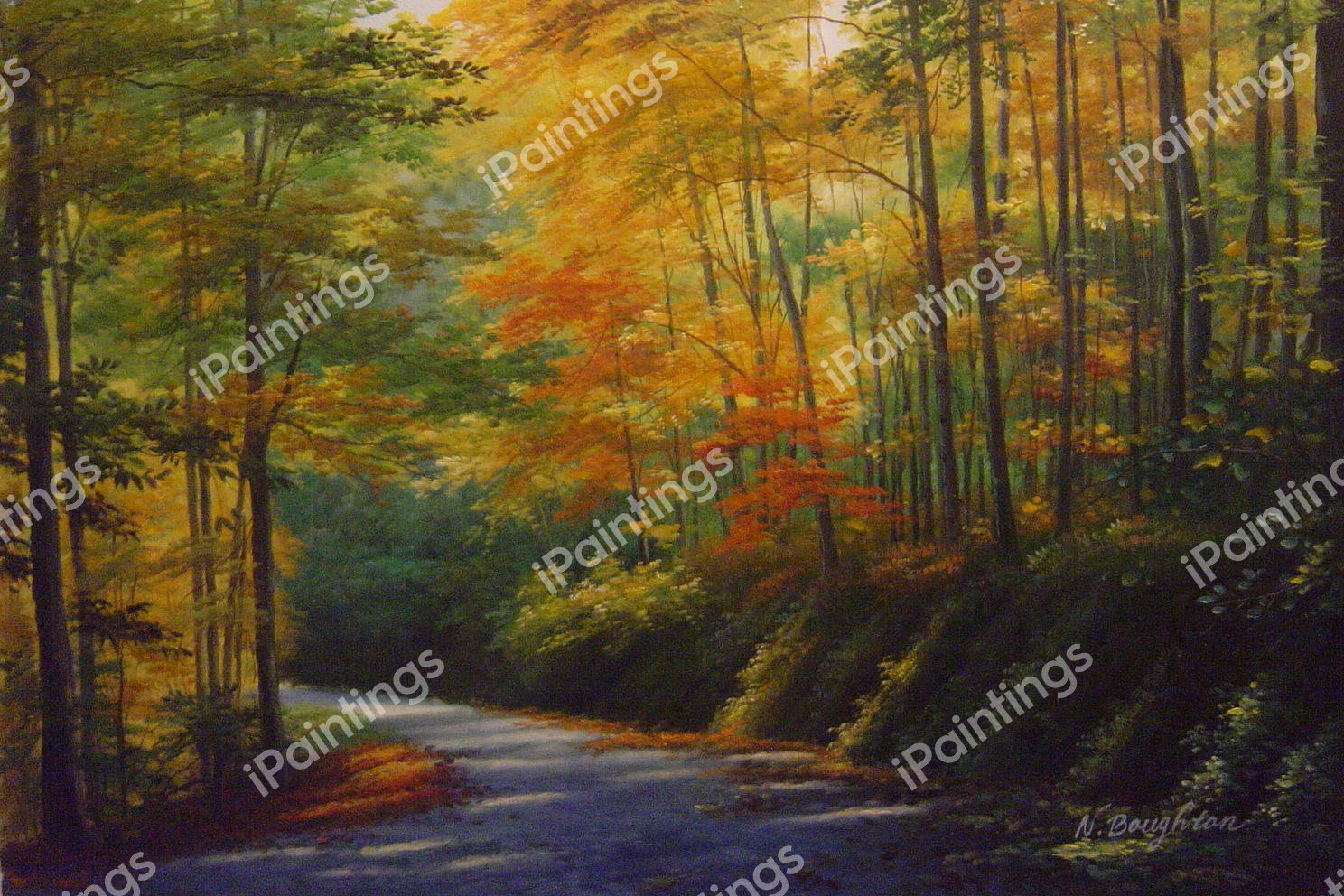An Autumn Road. The painting by Our Originals