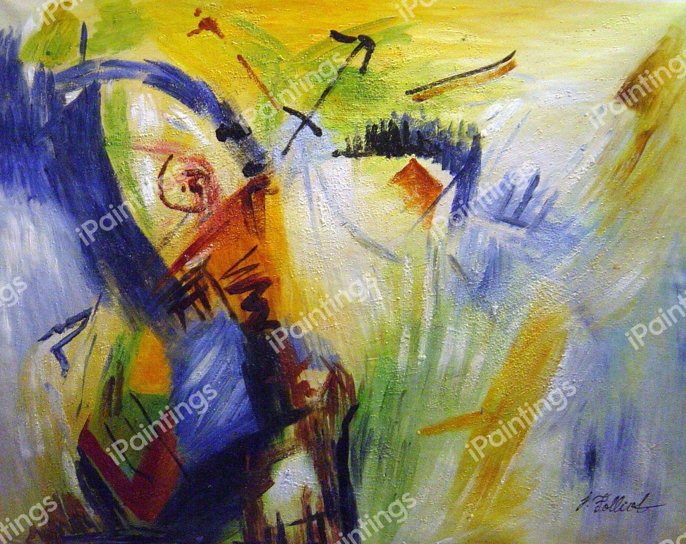 An Excursion To A Colorful World. The painting by Our Originals