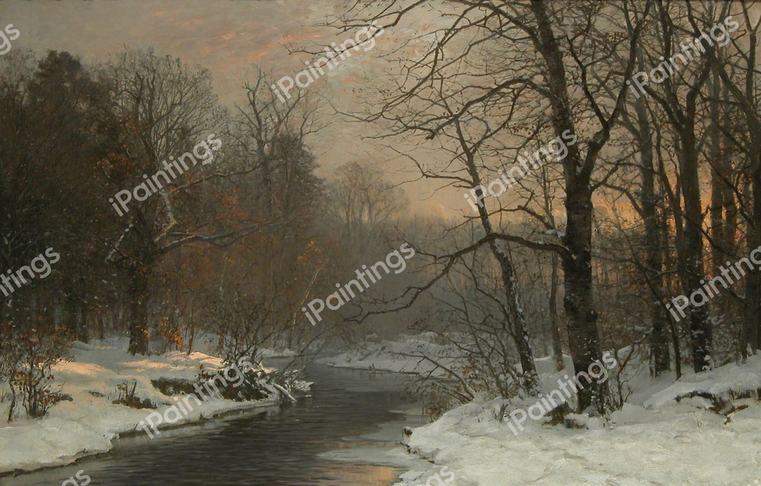 As Evening Falls. The painting by Anders Andersen-Lundby