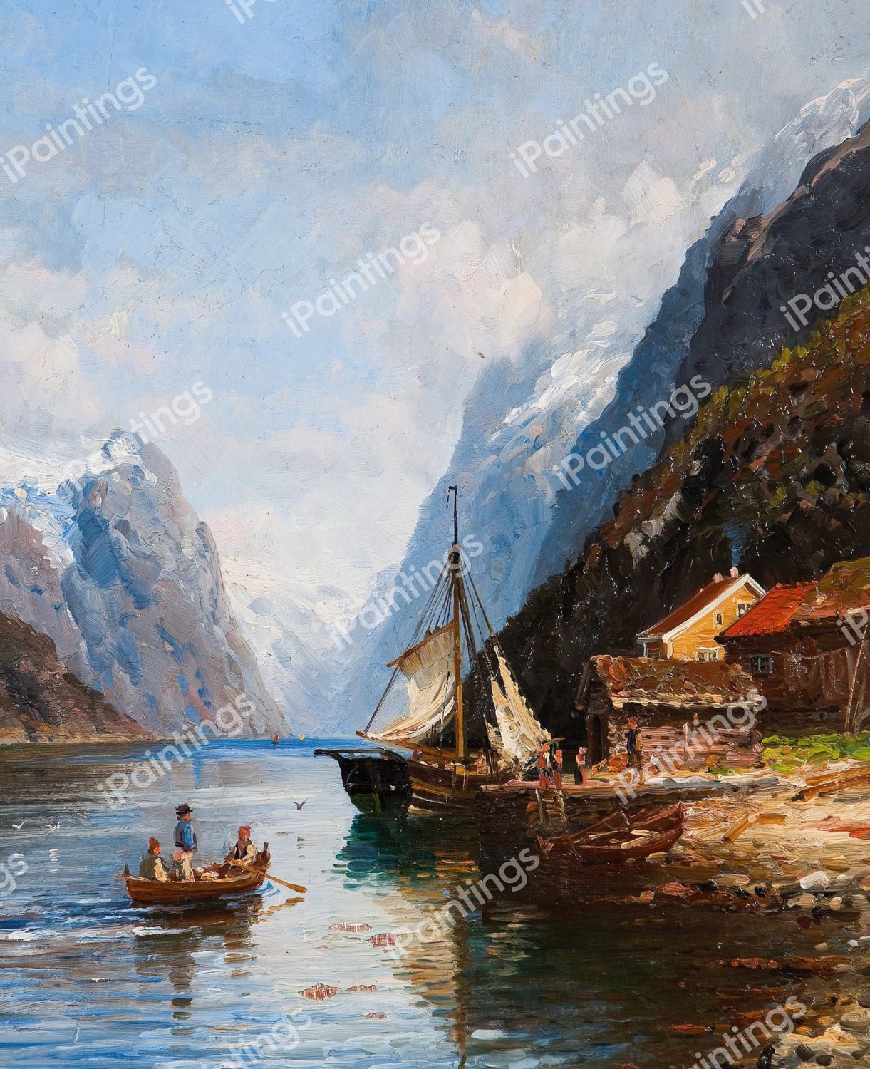 Sognefjord. The painting by Anders Askevold