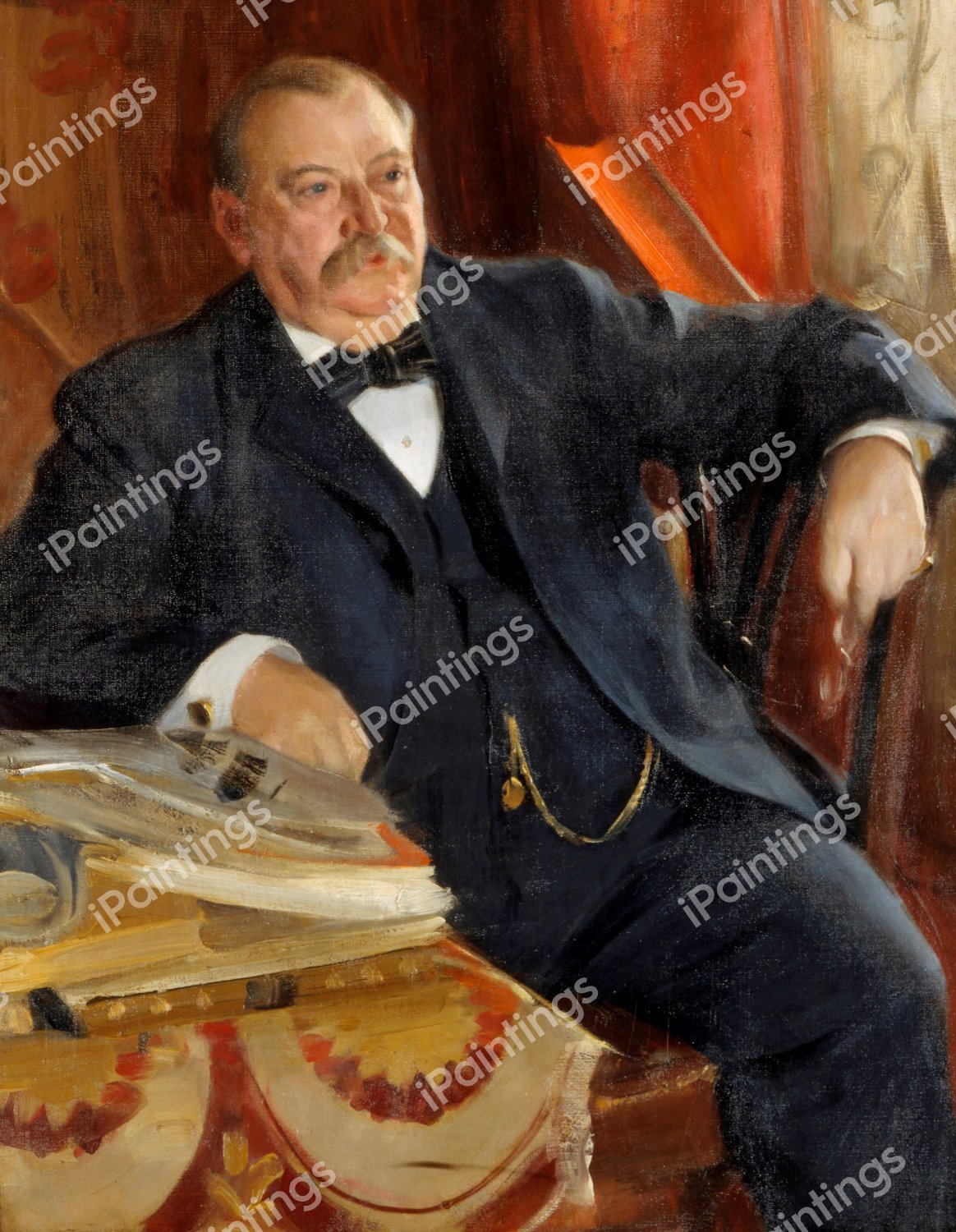 Grover Cleveland. The painting by Anders Zorn