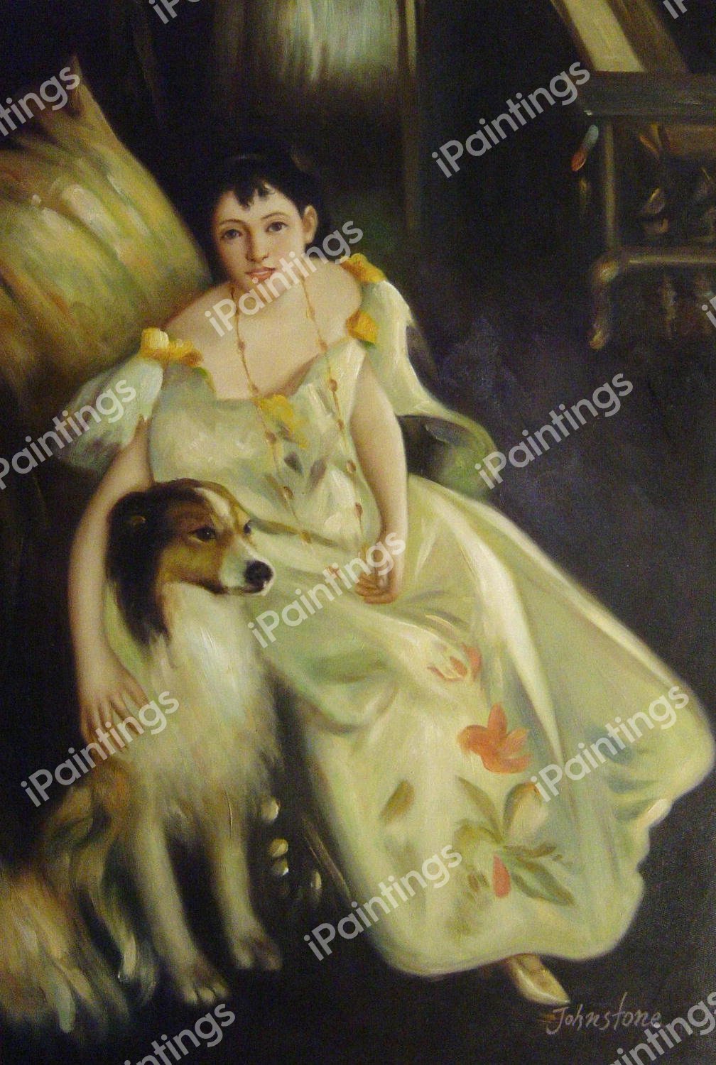 Mrs. Bacon. The painting by Anders Zorn