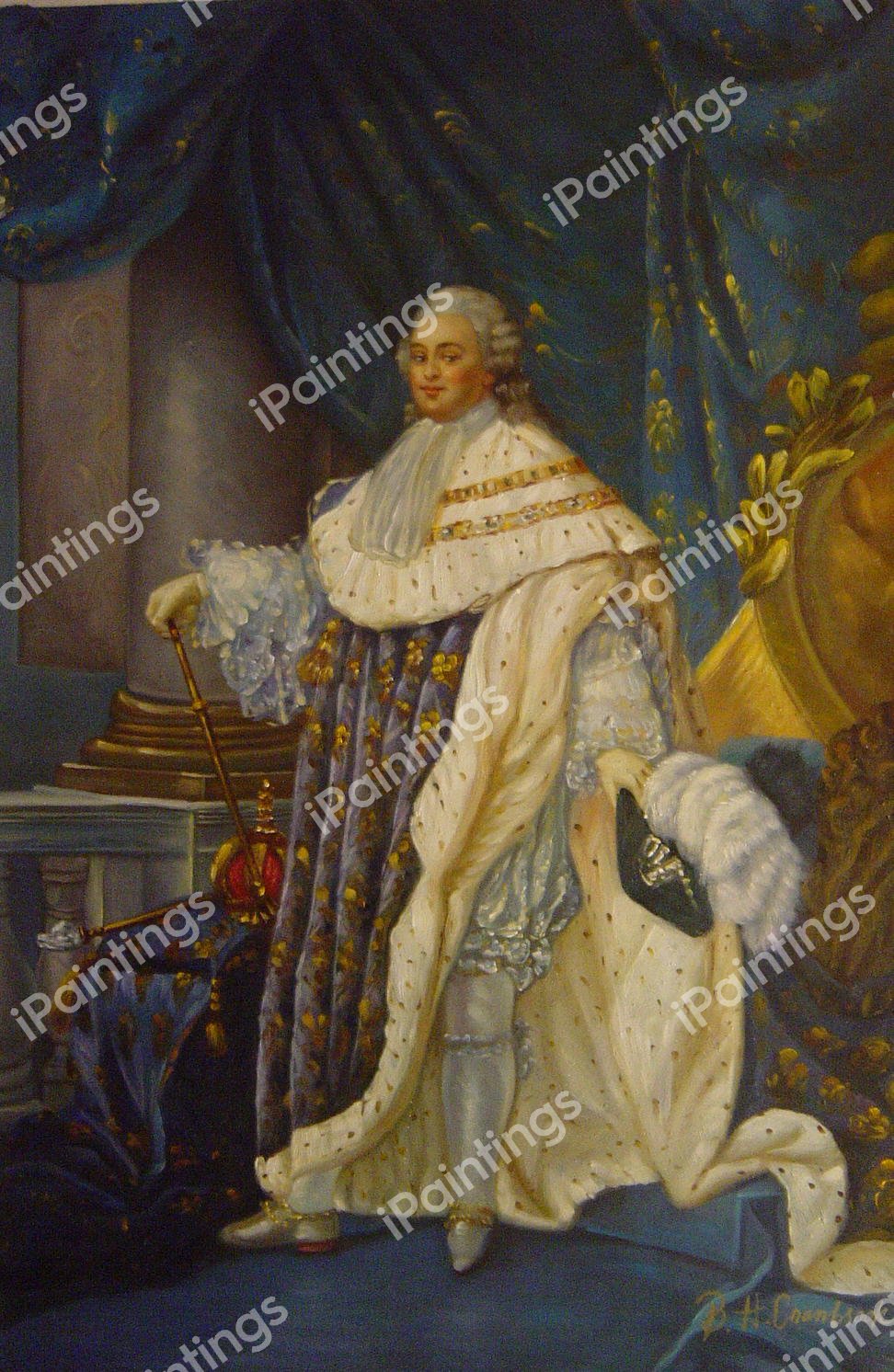 Portrait of Louis XVI. The painting by Antoine-Francois Callet