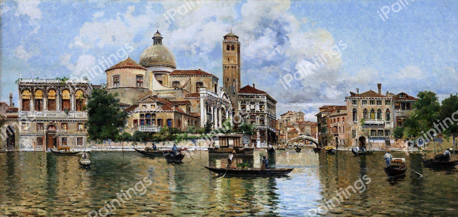 Vedute of Venice. The painting by Anton Maria de Reyna-Manescau 
