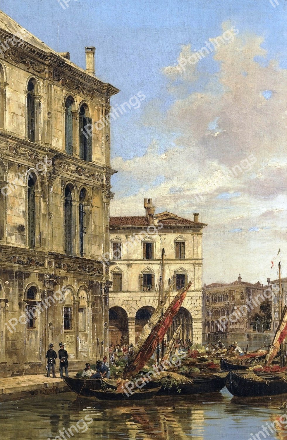 The Grand Canal. The painting by Antonietta Brandeis