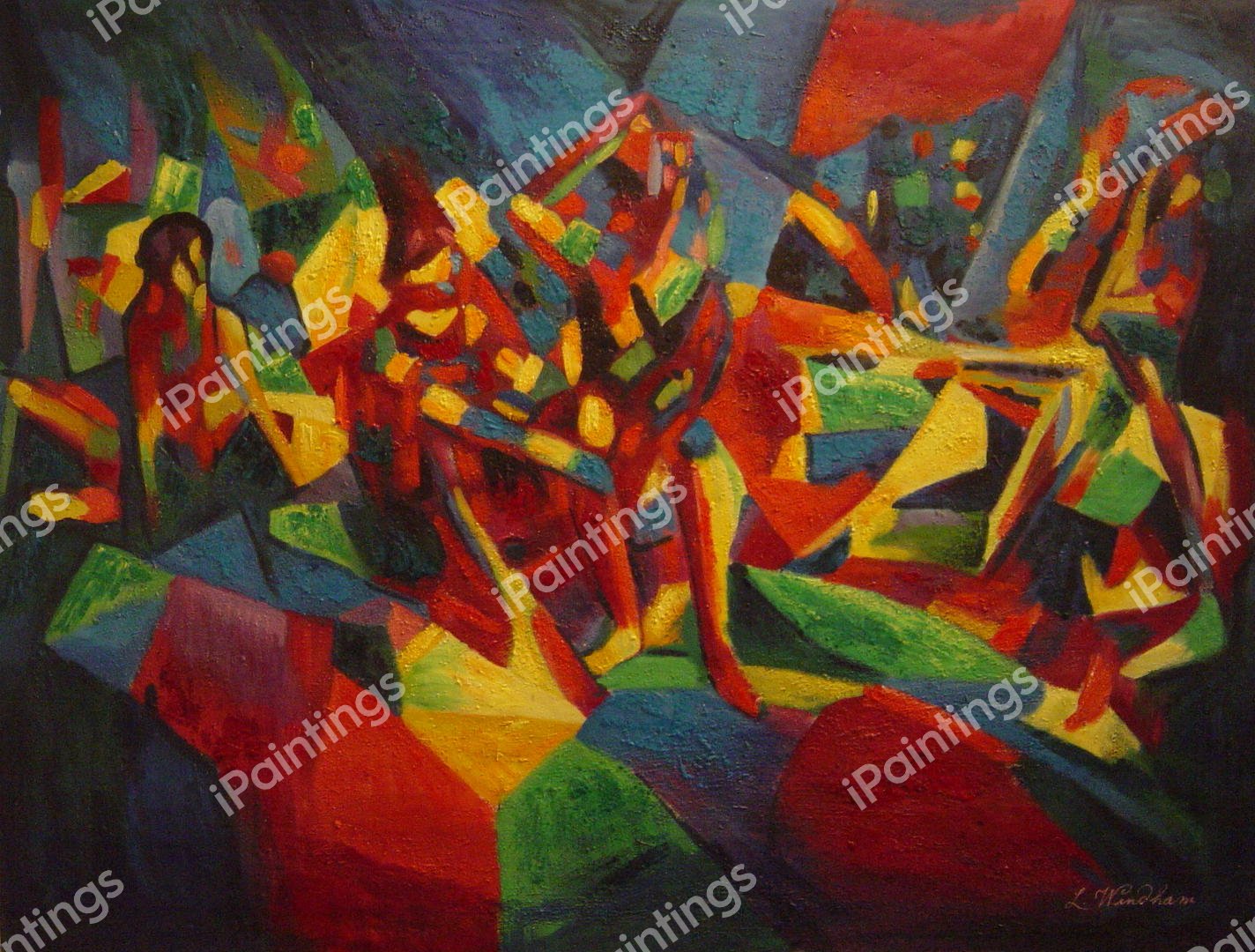 The Mountaineers. The painting by Arthur Bowen Davies