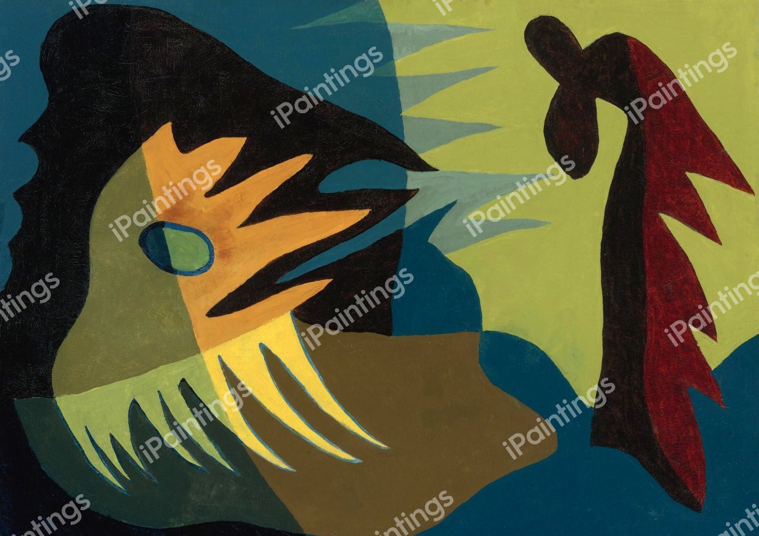 Arrangement. The painting by Arthur Dove