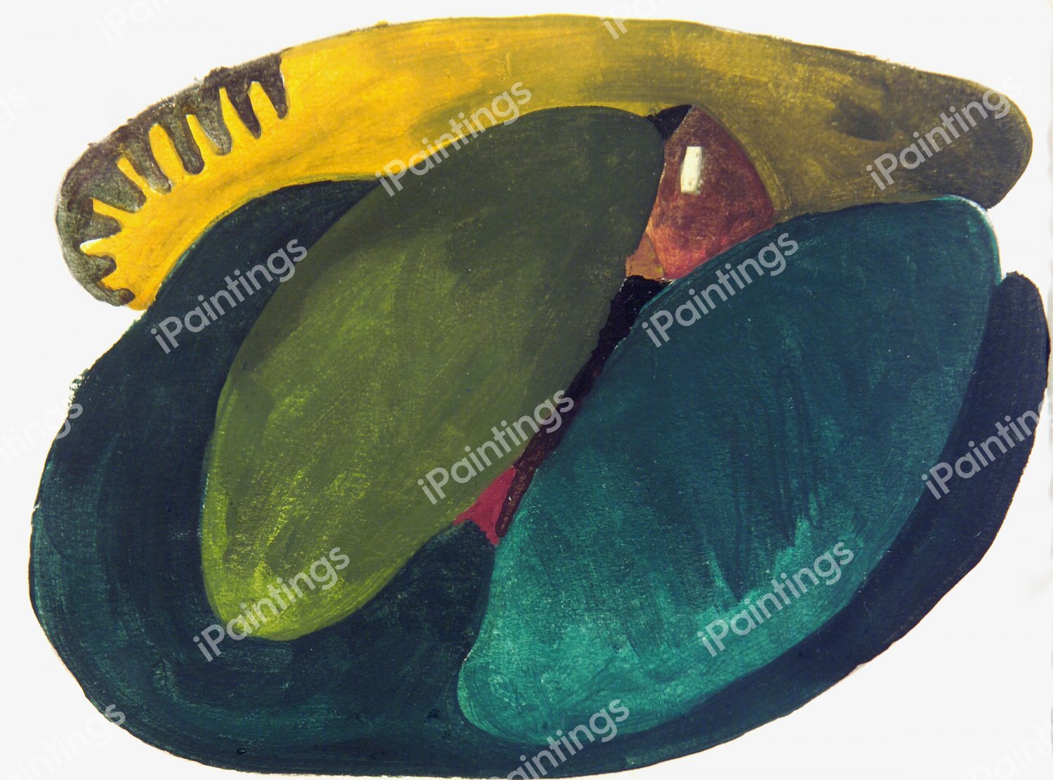 Landscape with Barn. The painting by Arthur Dove