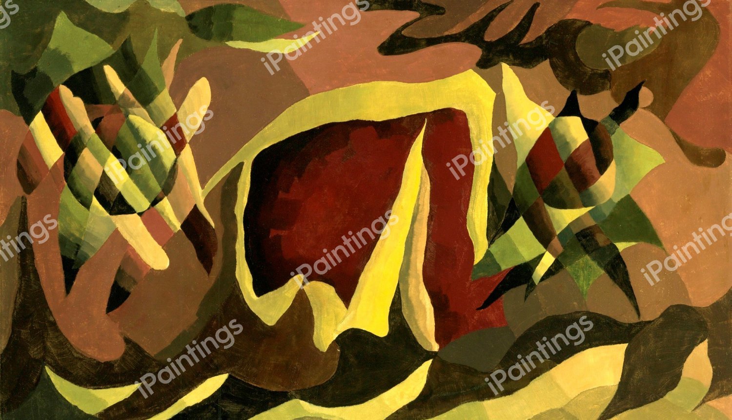 Lattice and Awning. The painting by Arthur Dove