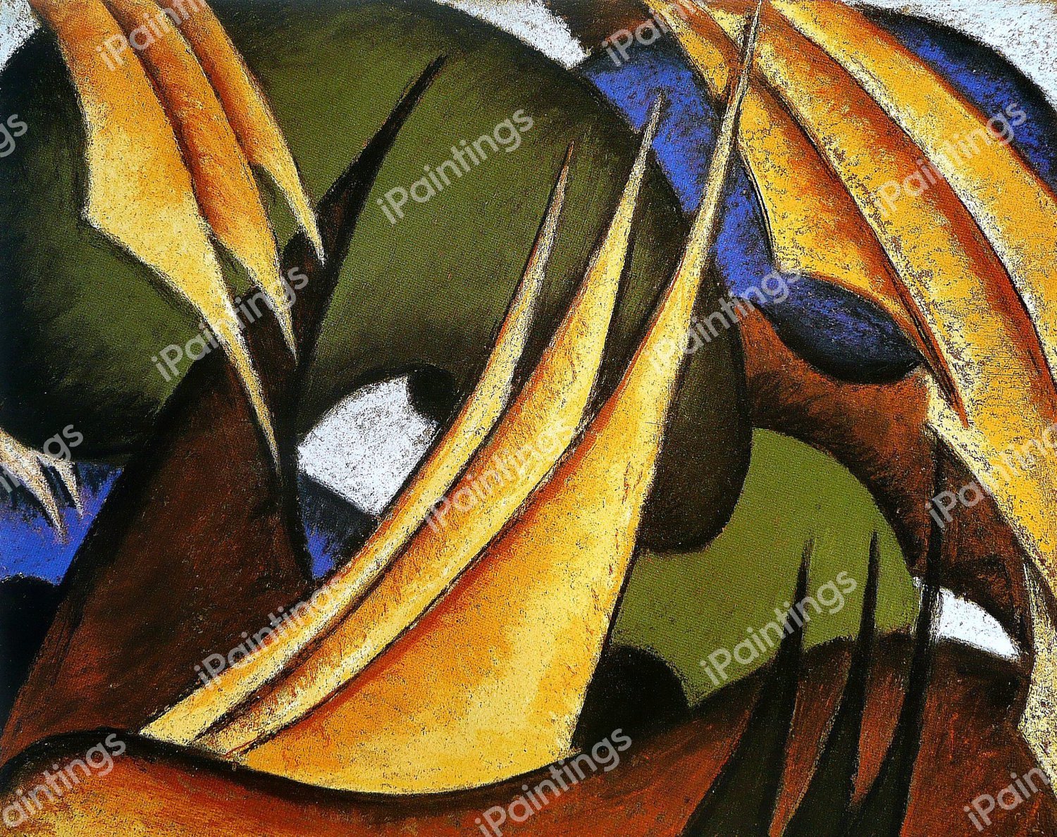 Sails. The painting by Arthur Dove