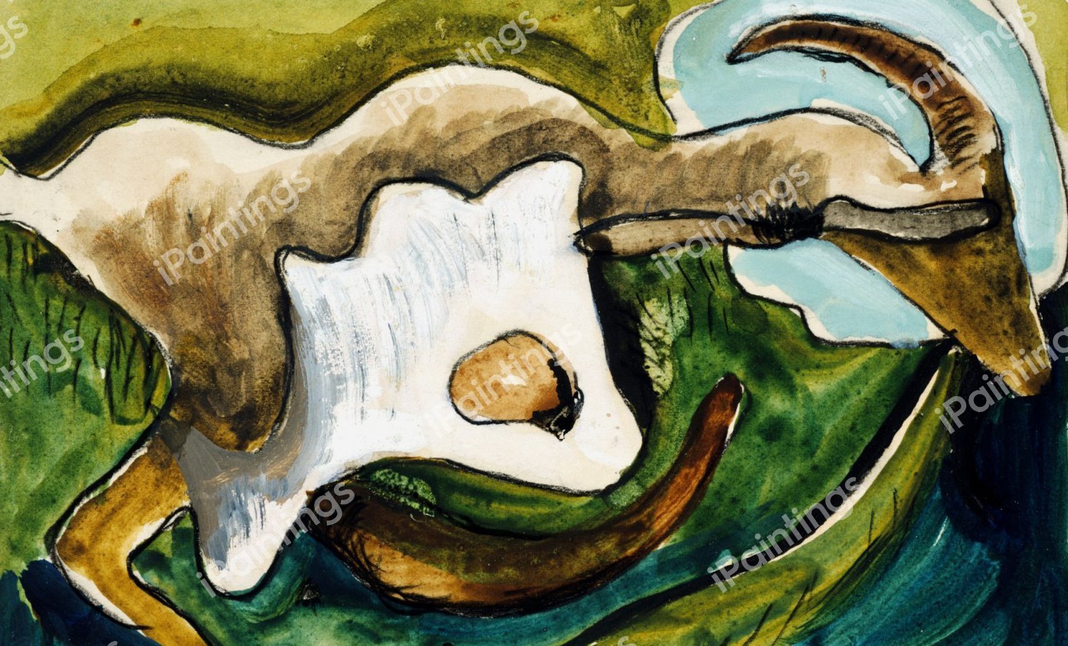 Study for Goat. The painting by Arthur Dove