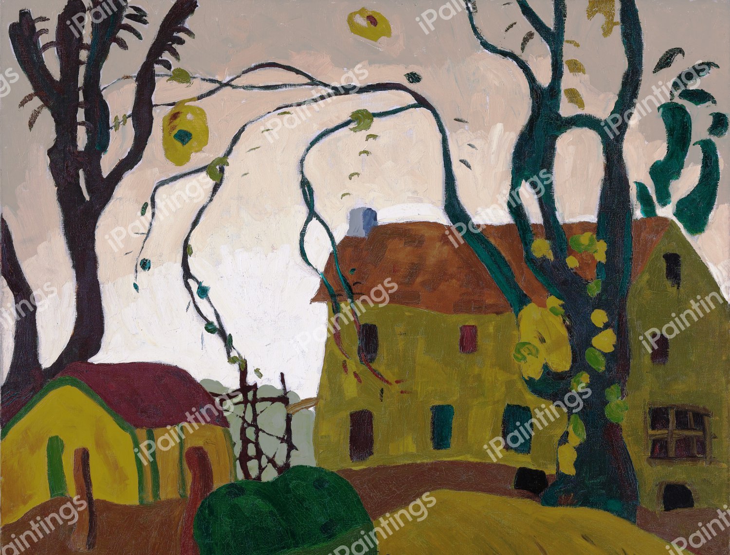 The Green House. The painting by Arthur Dove