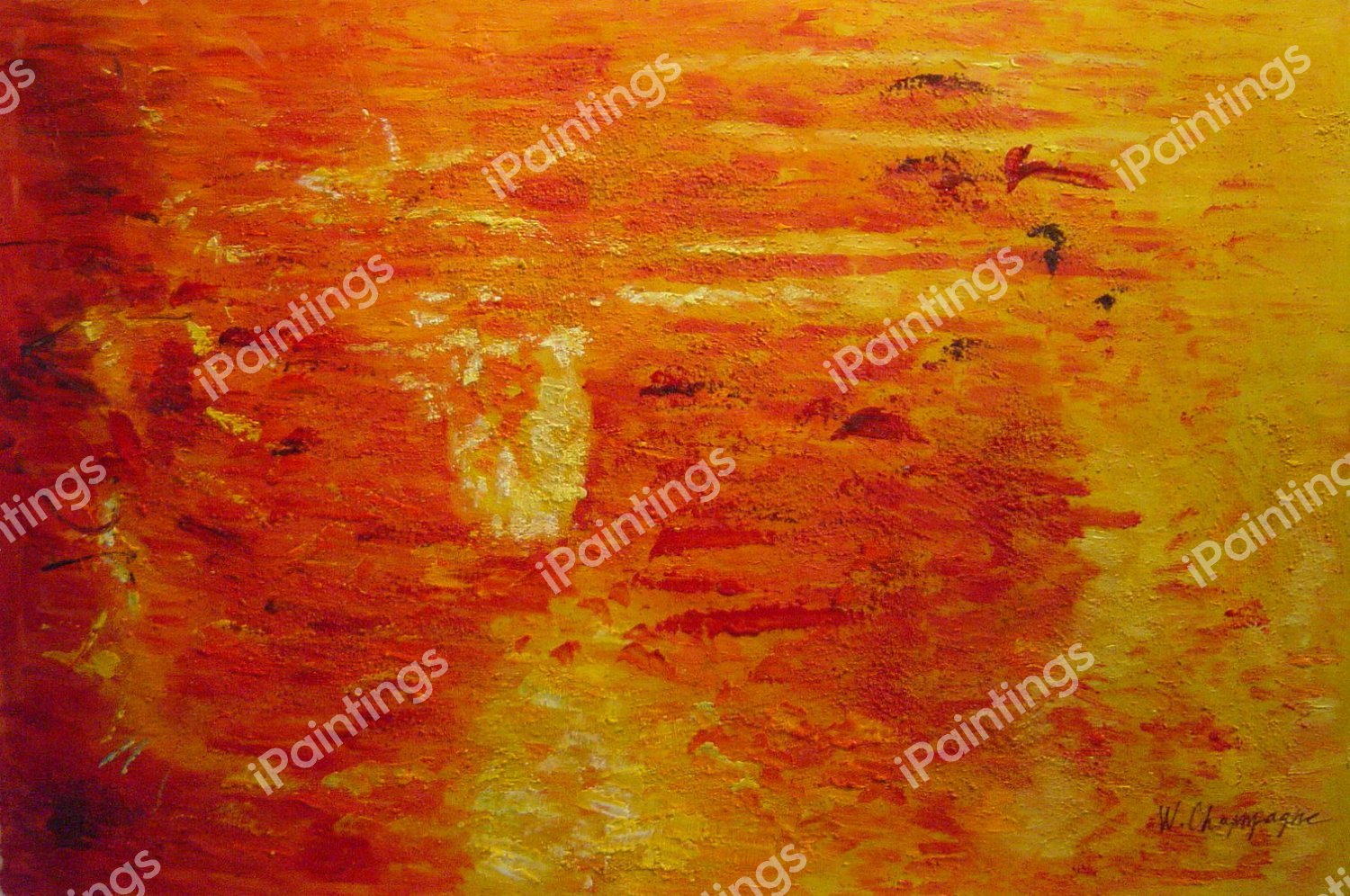 Artistic Flames. The painting by Our Originals