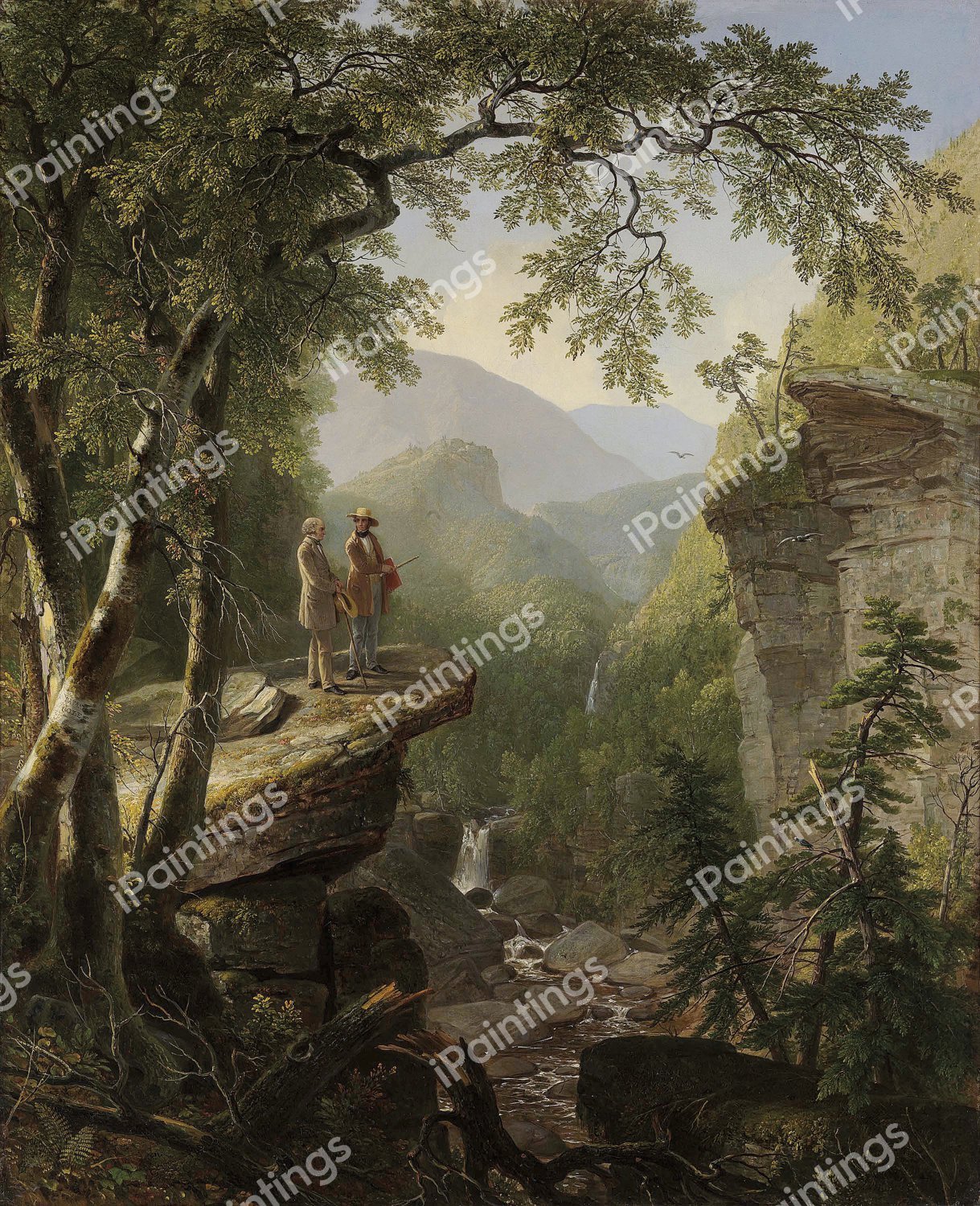 A Kindred Spirit. The painting by Asher Brown Durand