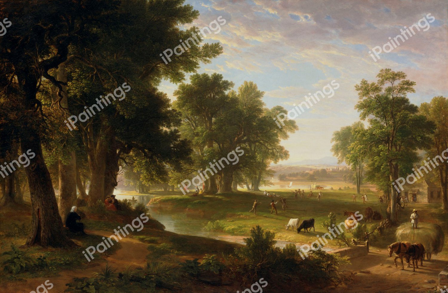 An Old Man’s Reminiscences. The painting by Asher Brown Durand