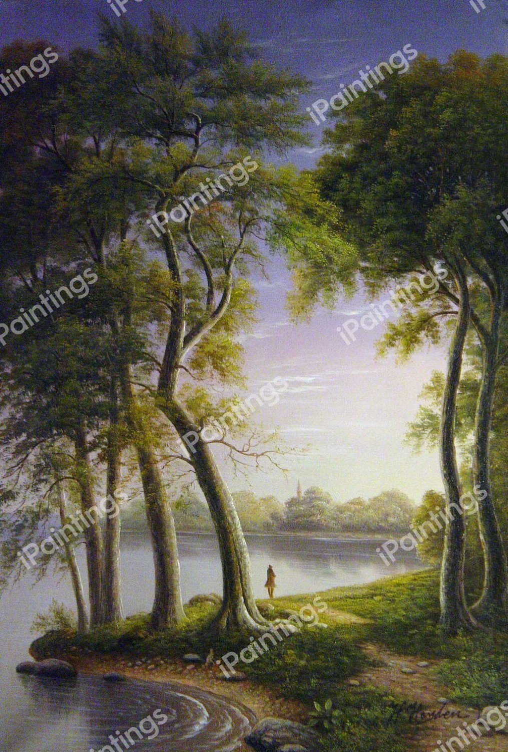 Early Morning At Cold Spring. The painting by Asher Brown Durand