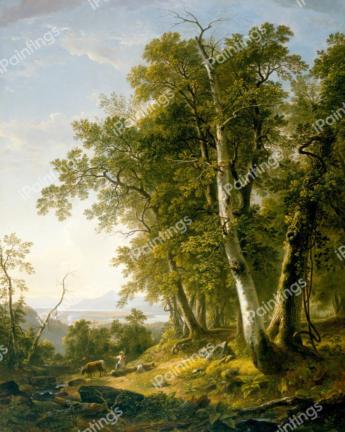 Forenoon. The painting by Asher Brown Durand
