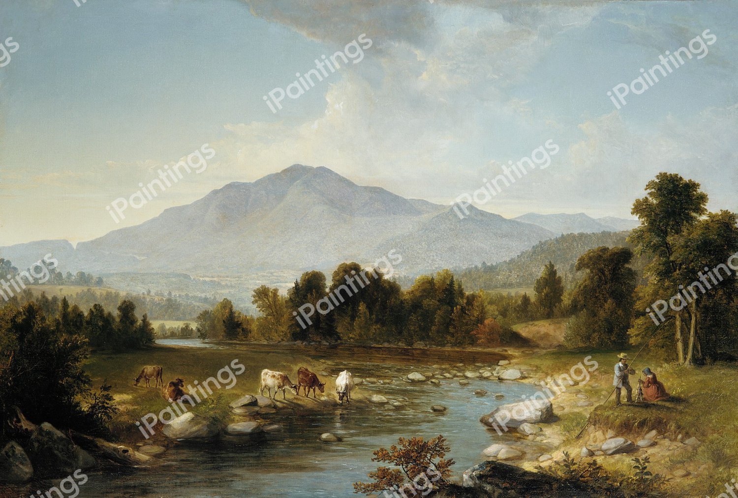 High Point: Shandaken Mountains. The painting by Asher Brown Durand