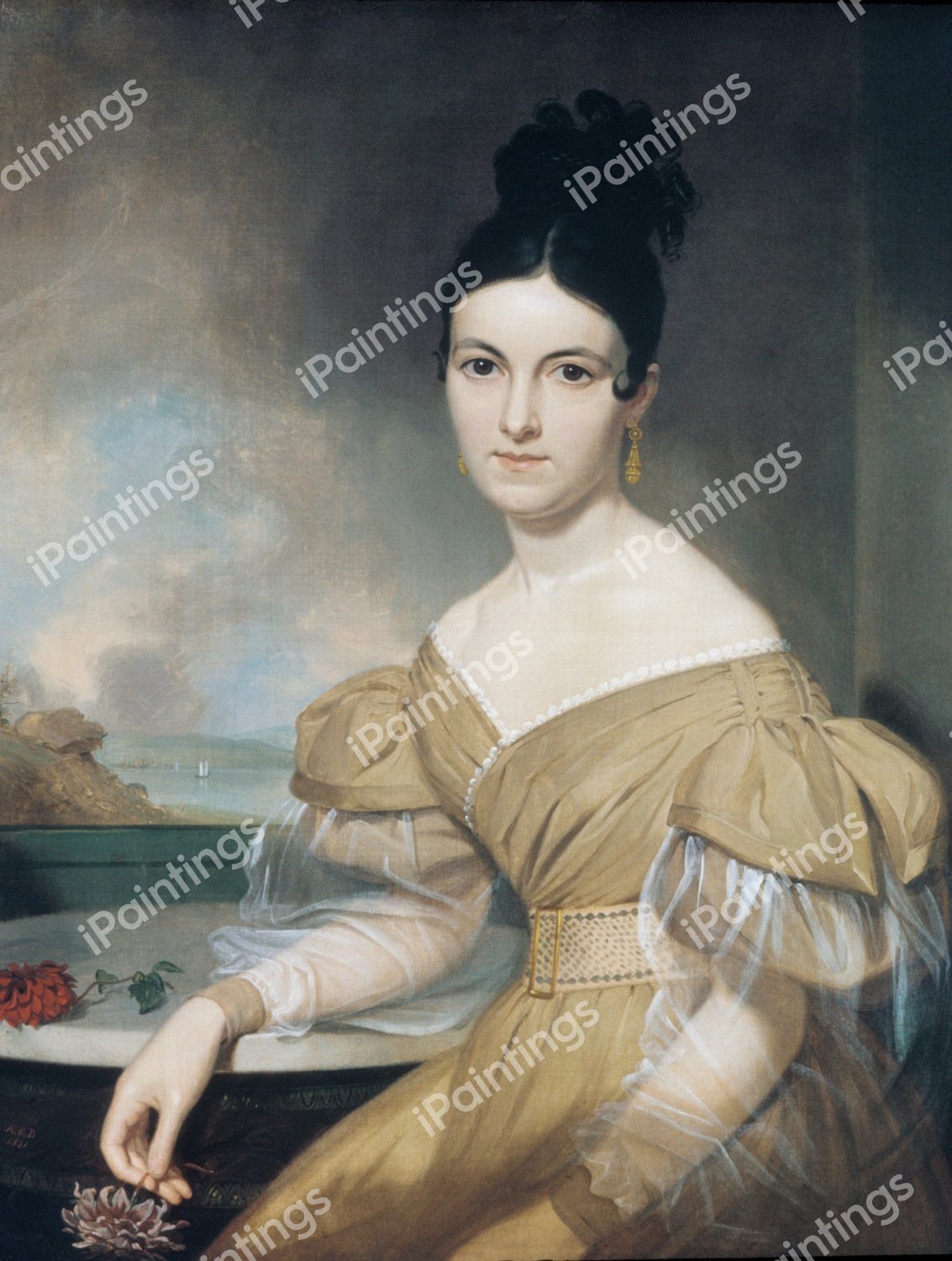 Mrs. Winfield Scott. The painting by Asher Brown Durand