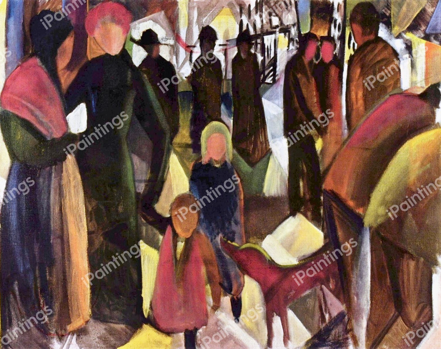 Farewell. The painting by August Macke