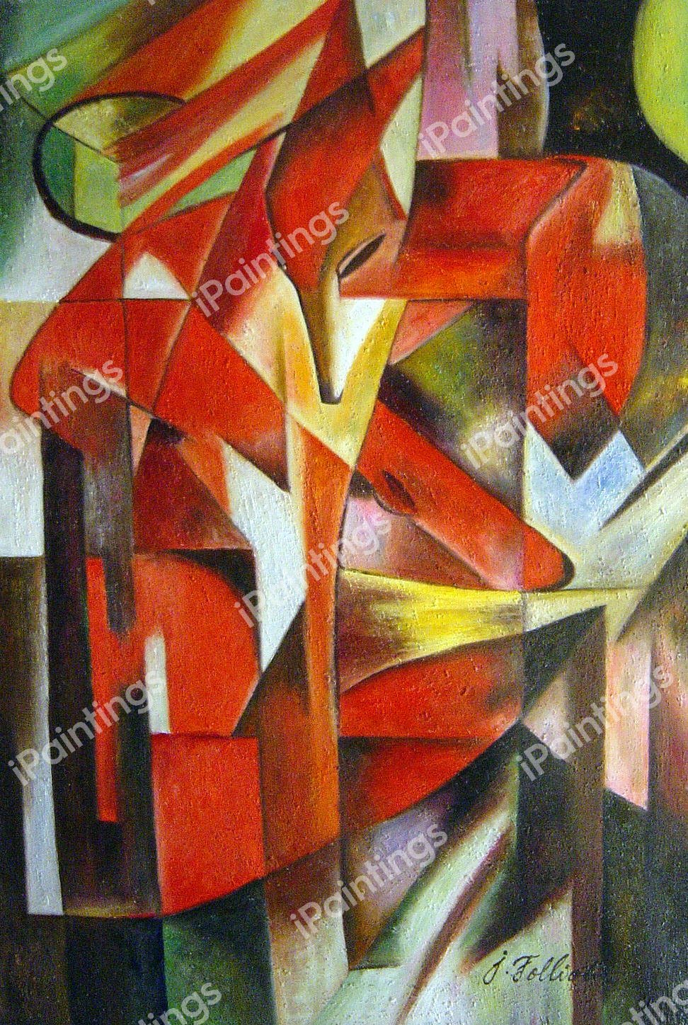 The Fox. The painting by August Macke