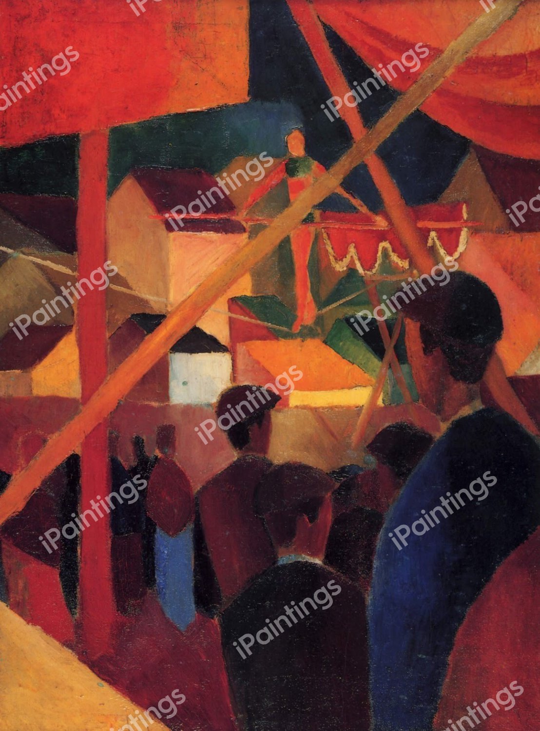 Tightrope Walker. The painting by August Macke