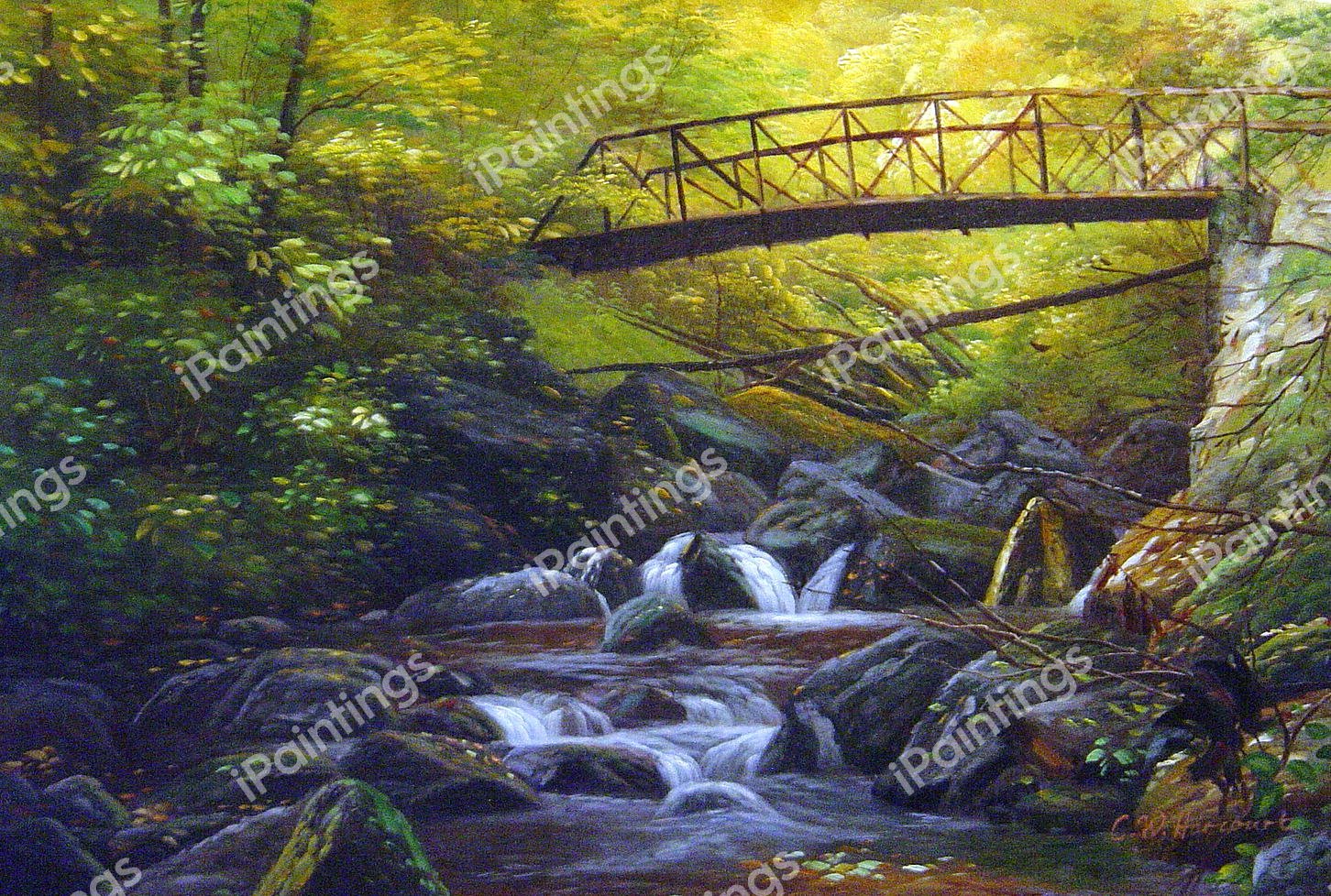 Autumn Trail. The painting by Our Originals
