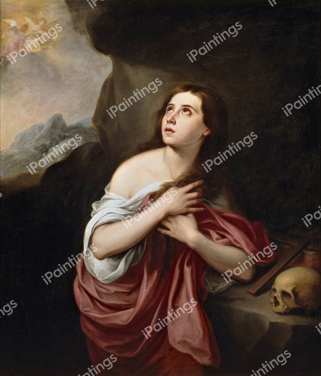 Penitent Magdalen. The painting by Bartolome Esteban Murillo