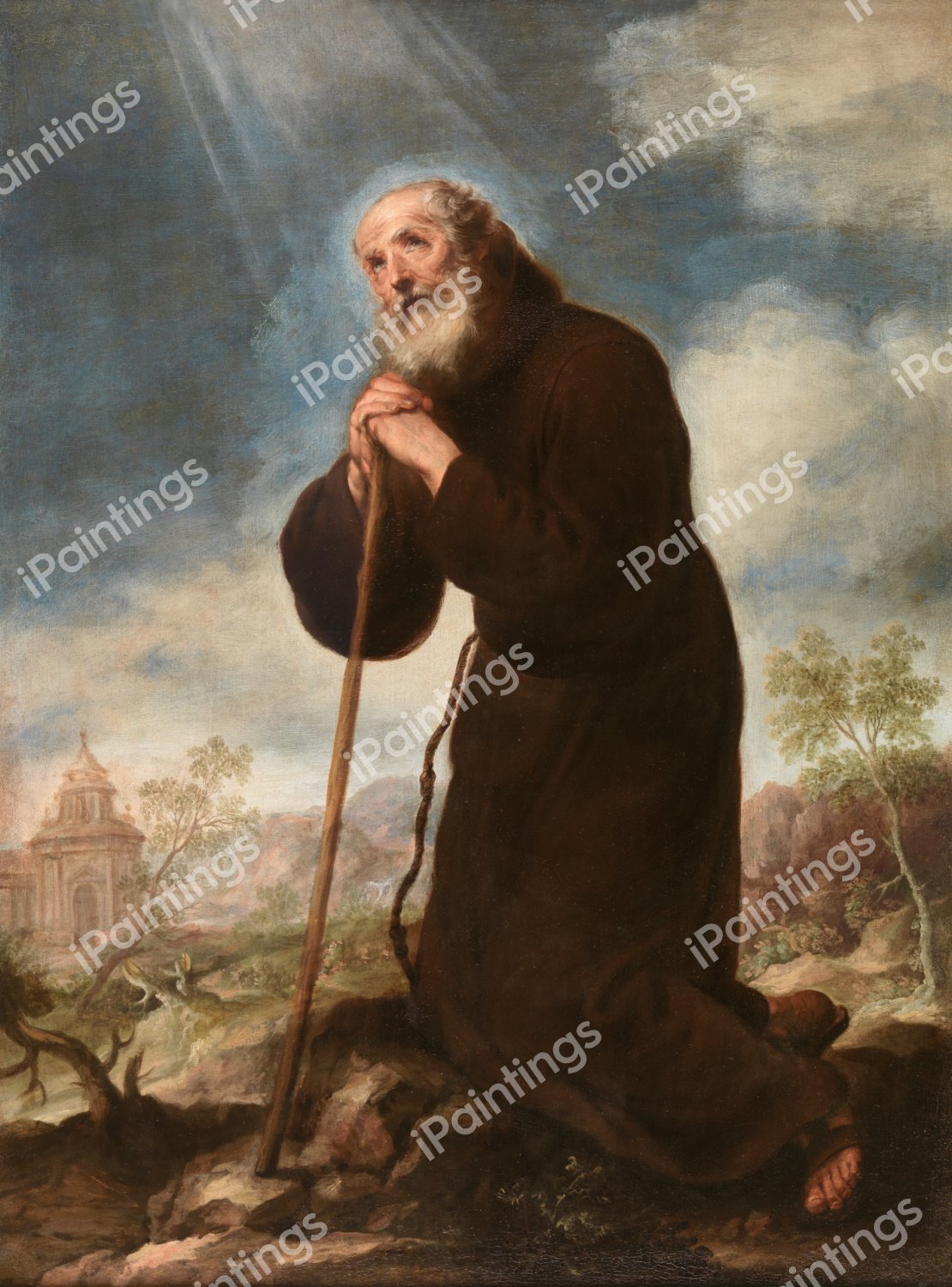 San Francisco de Paula. The painting by Bartolome Esteban Murillo