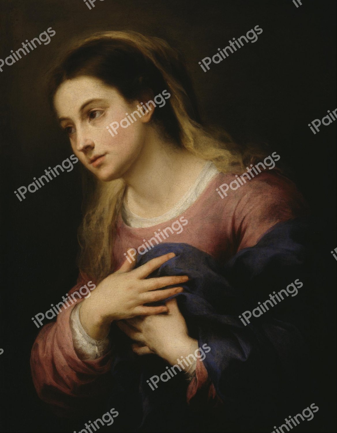 The Virgin of the Annunciation. The painting by Bartolome Esteban Murillo