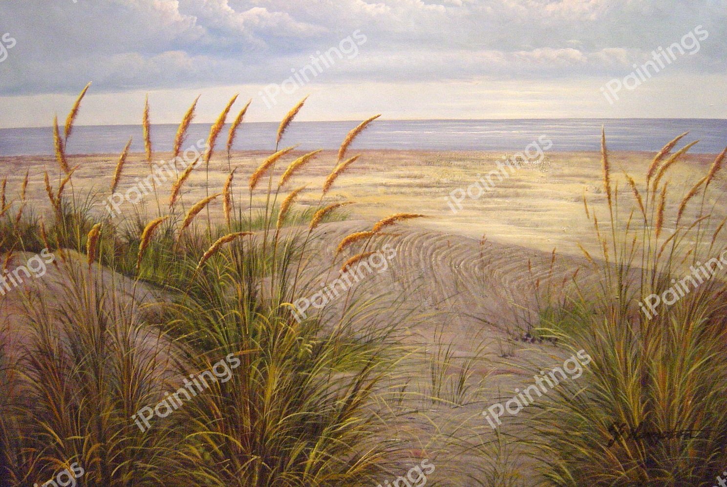 Beach Path Through The Grass. The painting by Our Originals