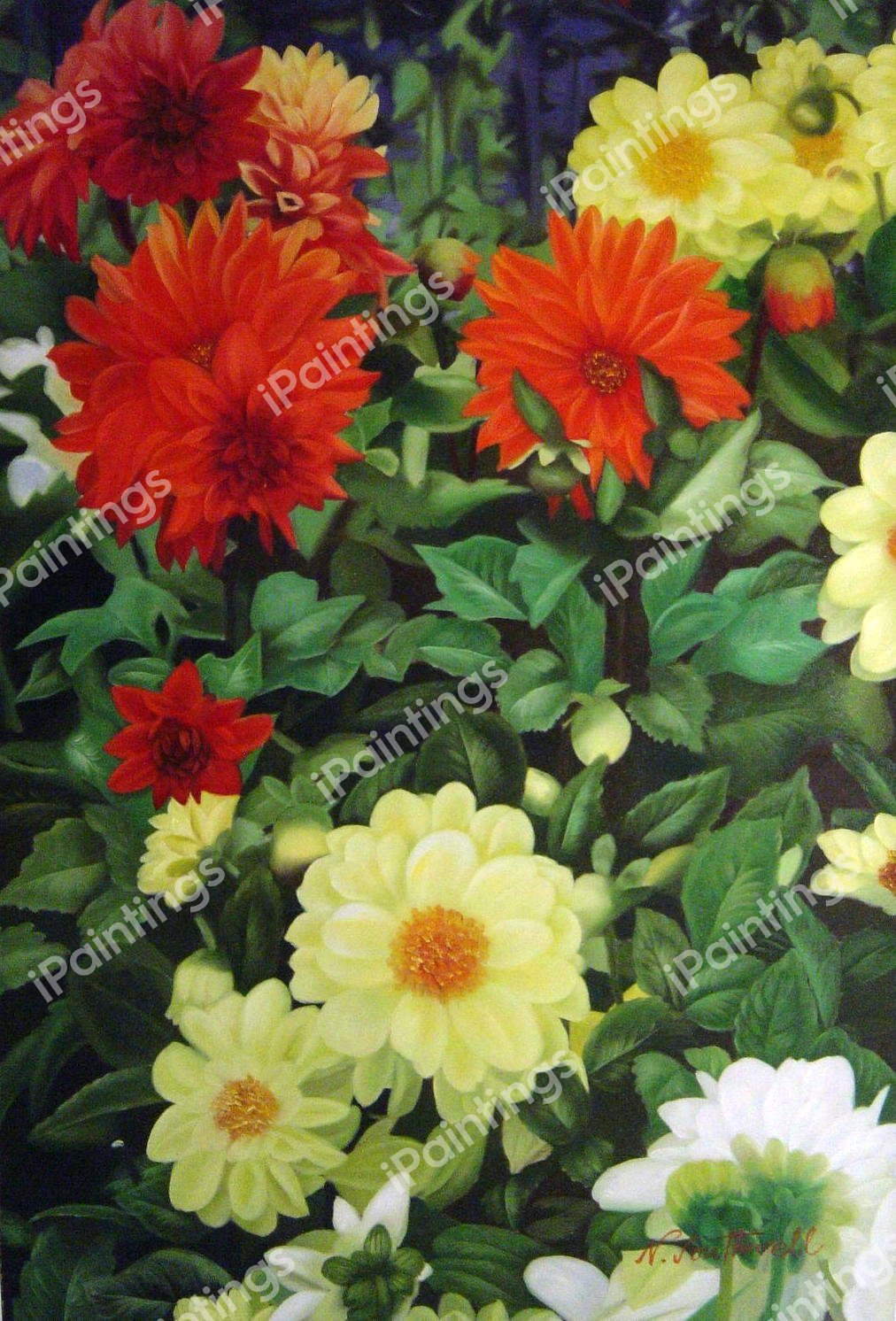 Beautiful Mum Garden. The painting by Our Originals