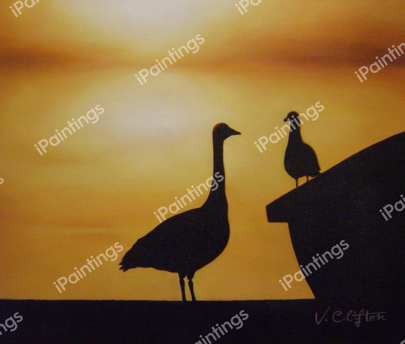 Big Bird, Little Bird. The painting by Our Originals