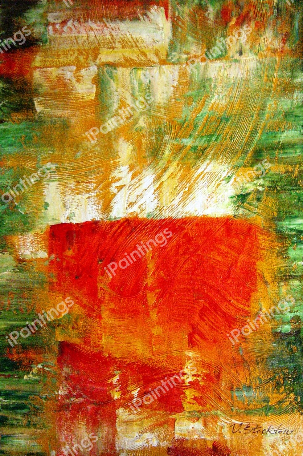 Bold And Beautiful Abstract. The painting by Our Originals