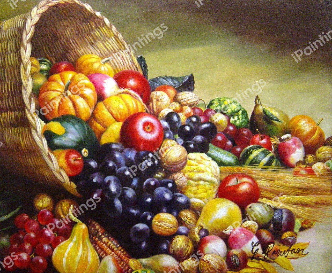 Bountiful Harvest. The painting by Our Originals