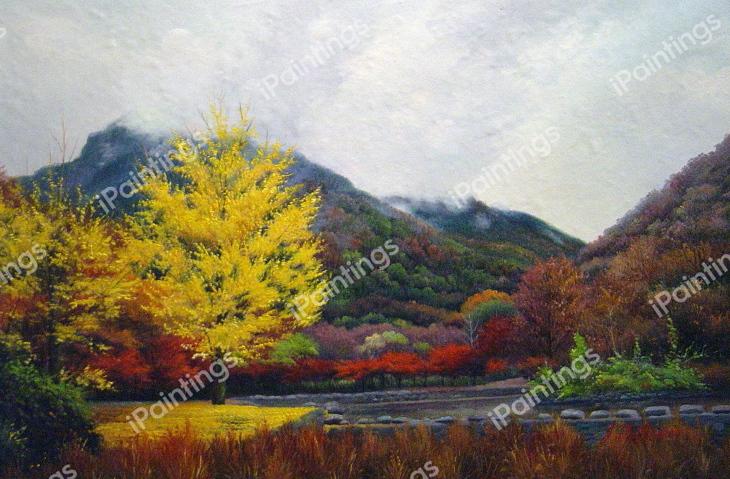 Breathtaking Autumn Scenery. The painting by Our Originals