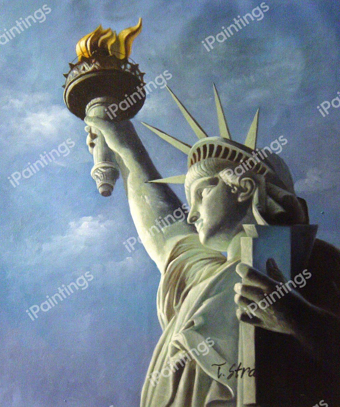 Breathtaking Statue Of Liberty. The painting by Our Originals