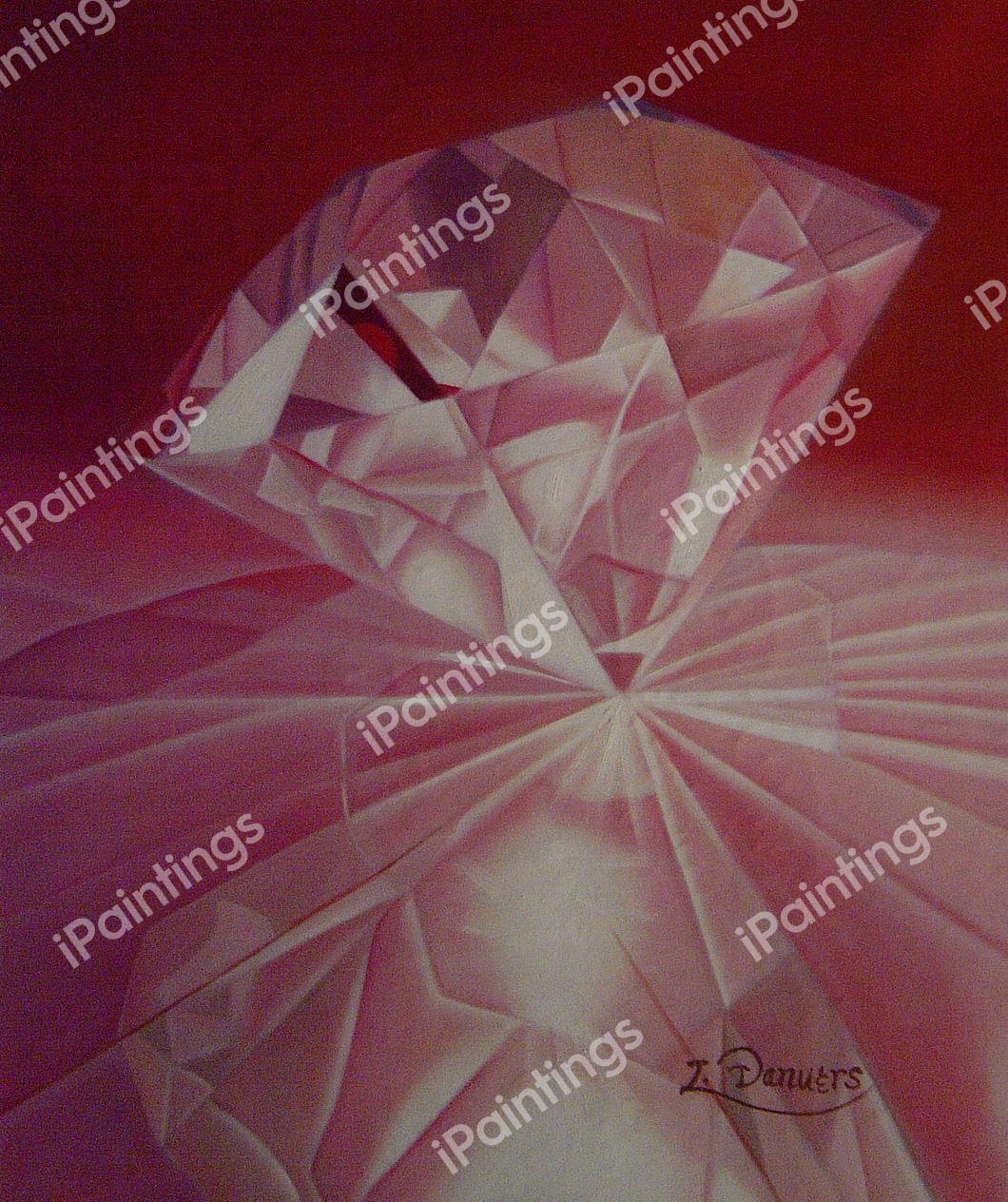 Brilliant Pink Diamond. The painting by Our Originals