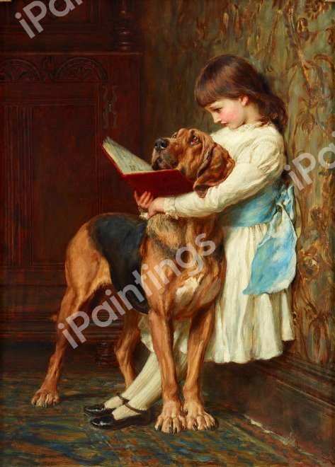 Compulsory Education. The painting by Briton Riviere