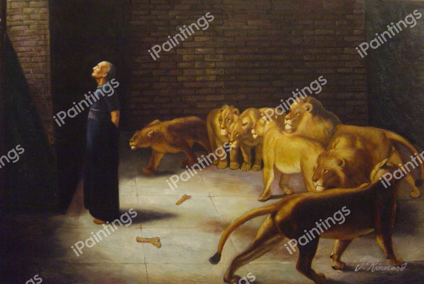 Daniel&#39s Answer To The King. The painting by Briton Riviere