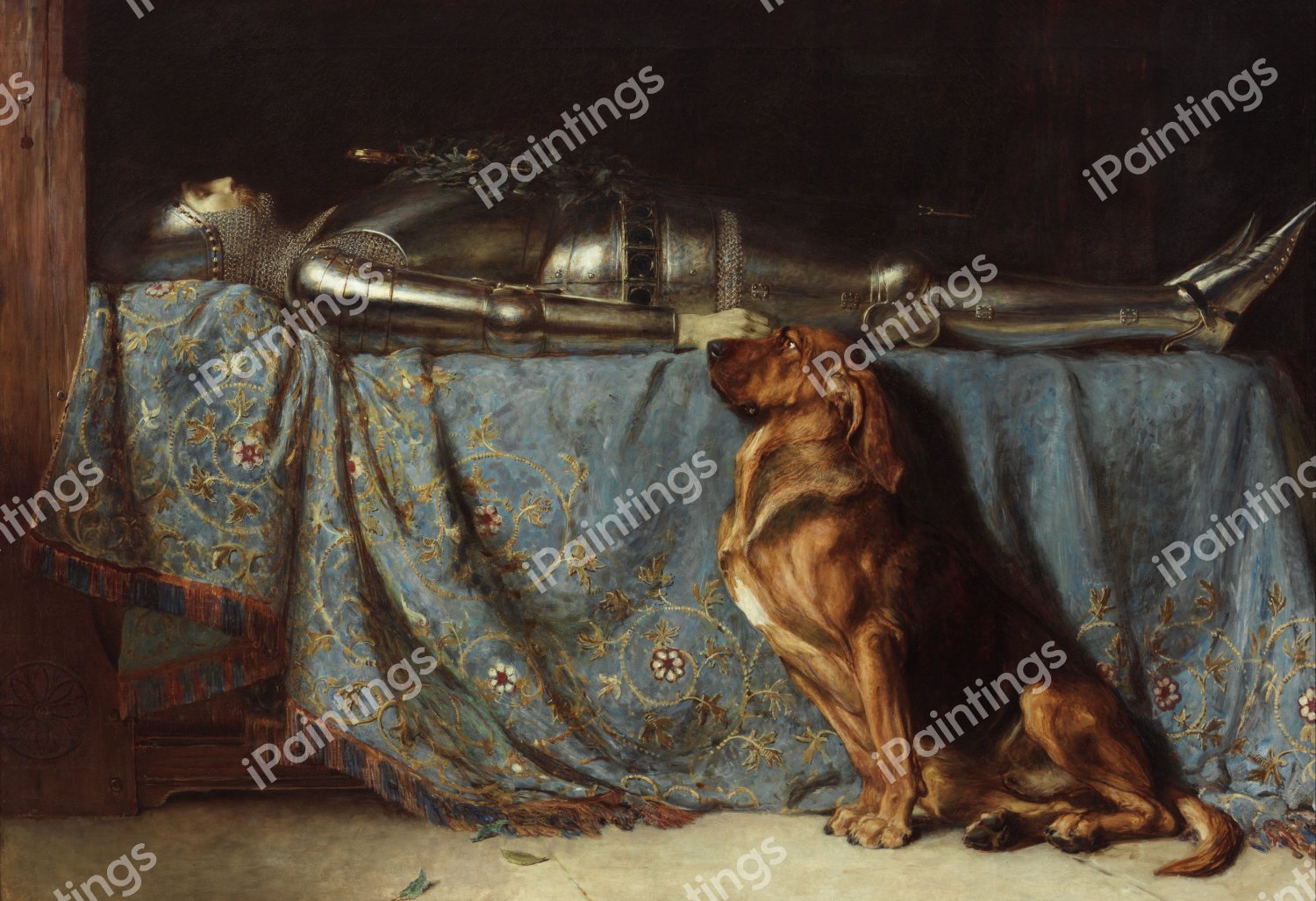 Fidelity. The painting by Briton Riviere