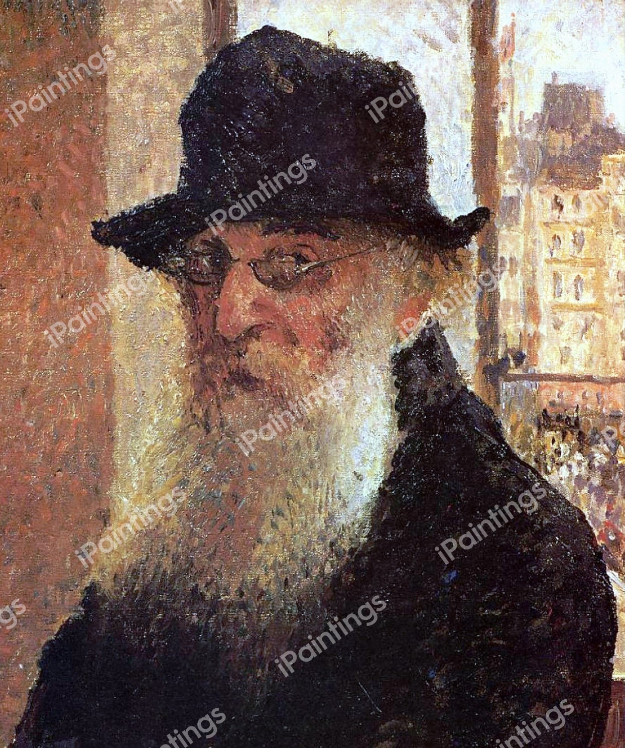 Camille Pissarro Self Portrait. The painting by Camille Pissarro