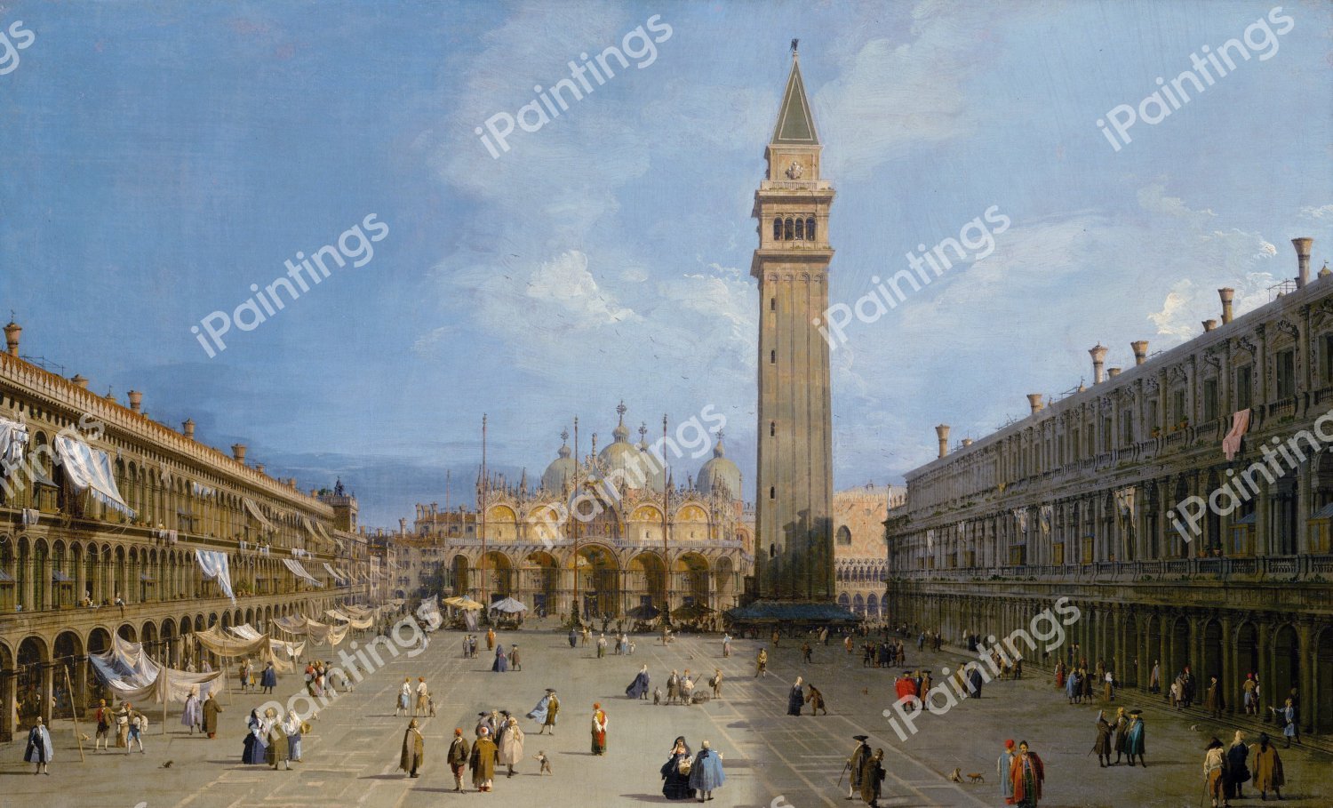 Piazza San Marco. The painting by Canaletto