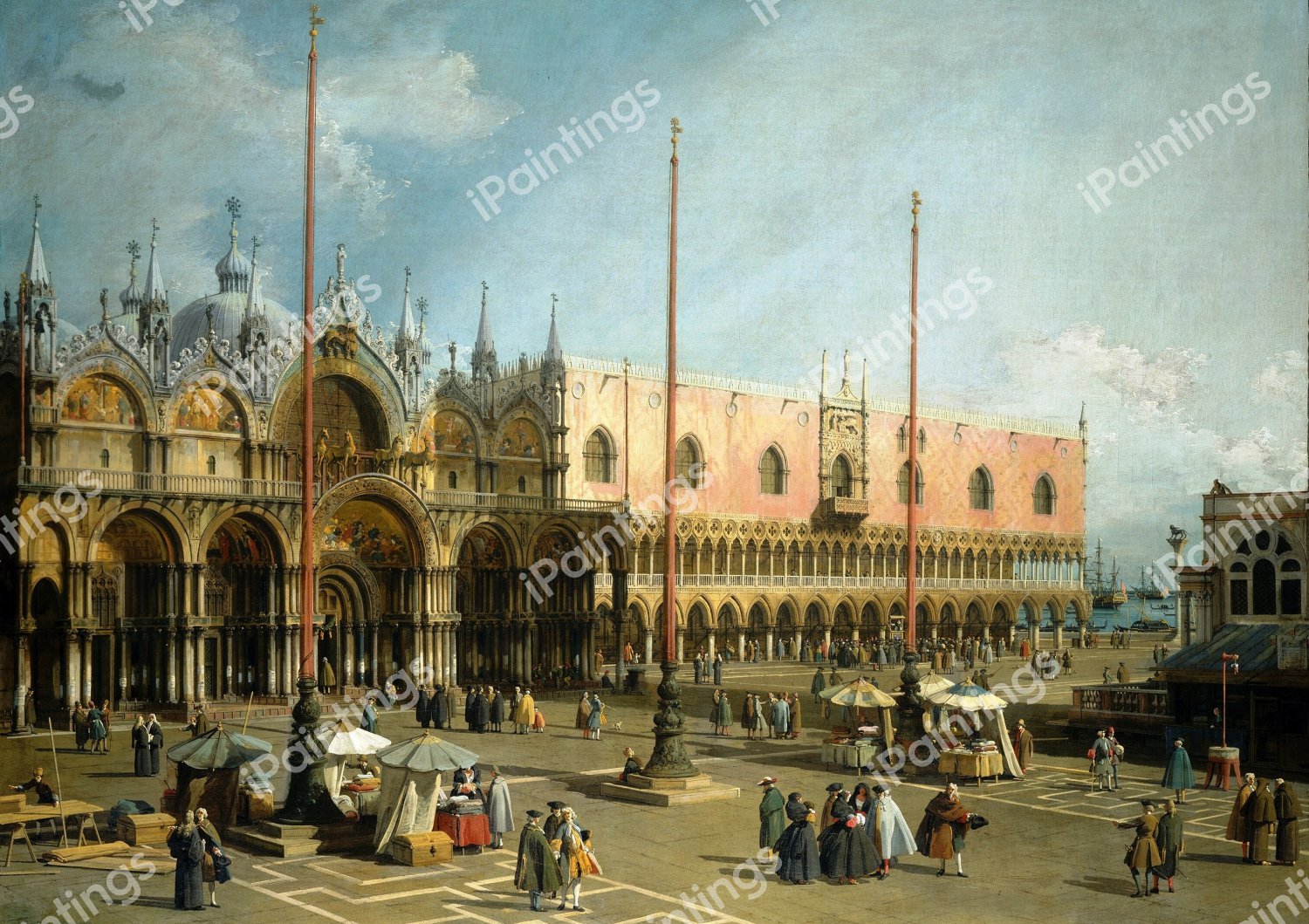 Piazza San Marco. The painting by Canaletto