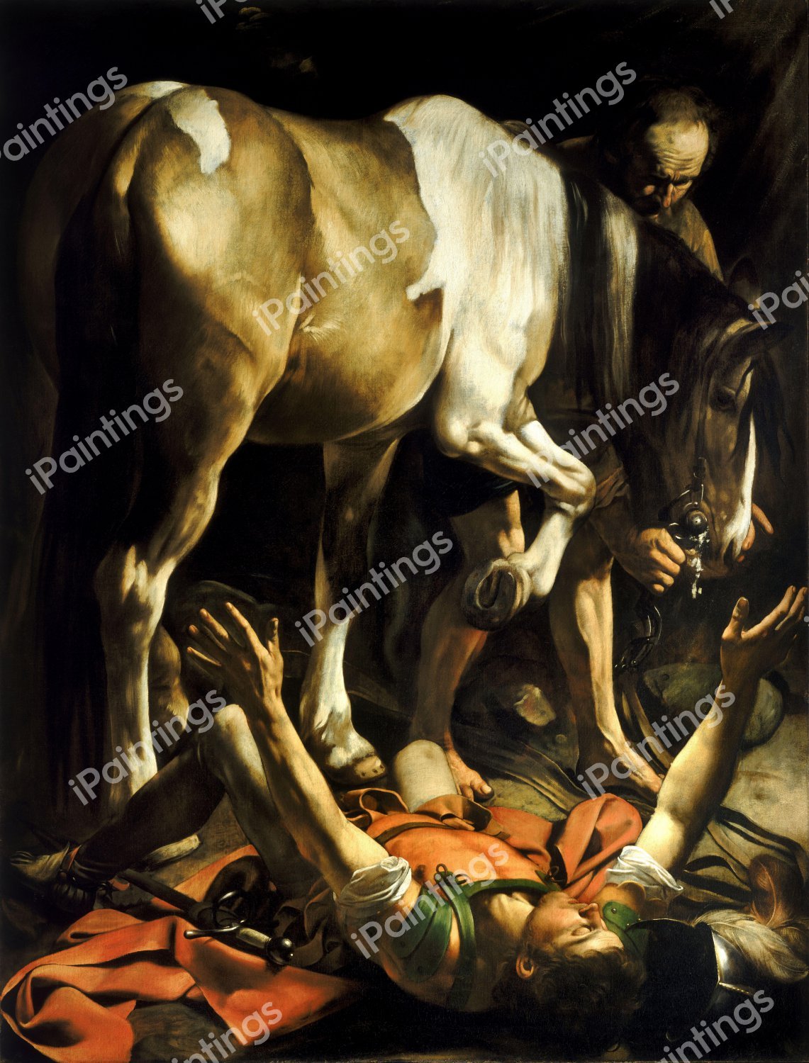 Conversion of Saint Paul. The painting by Caravaggio
