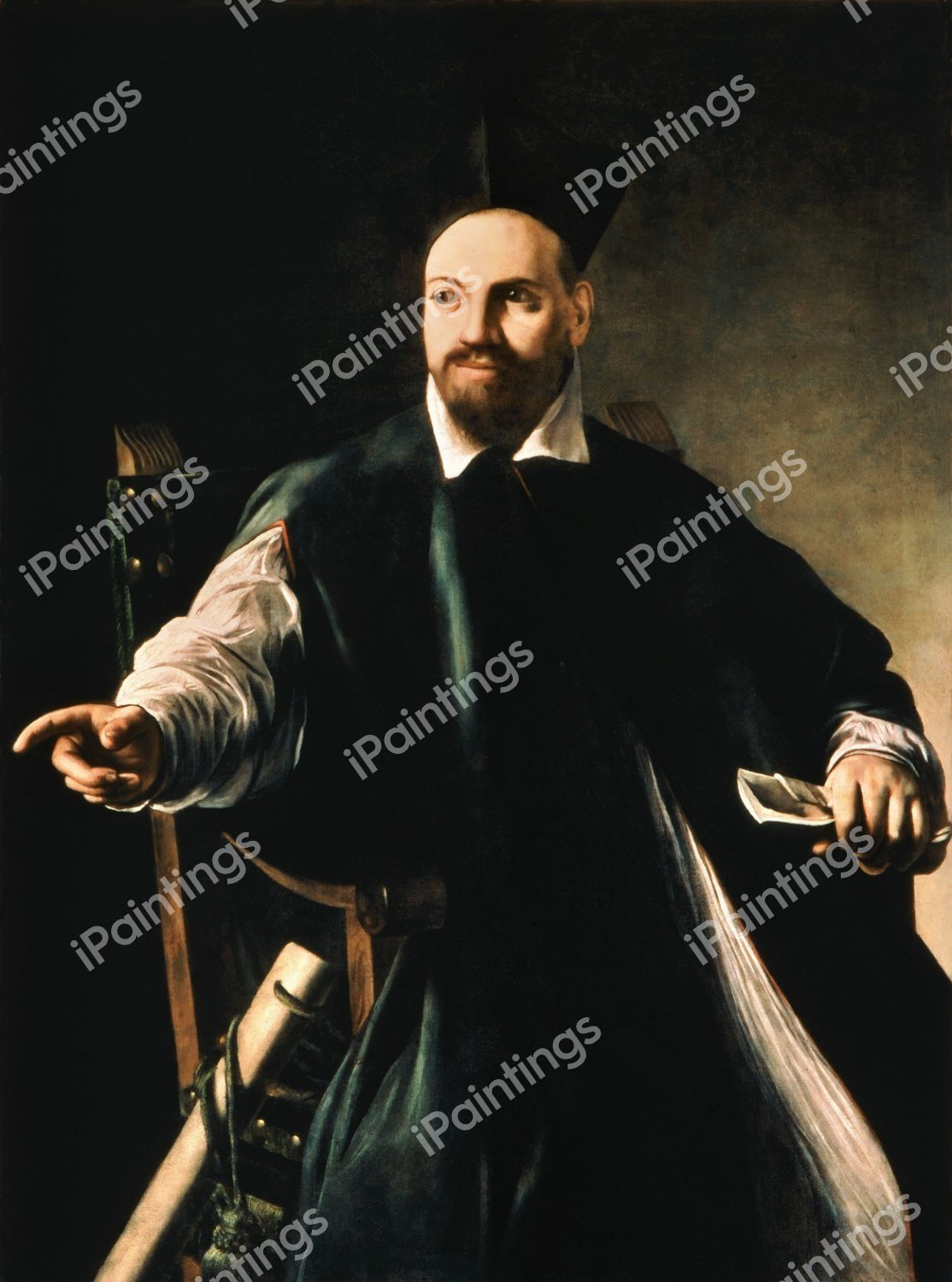 Portrait of Maffeo Barberini. The painting by Caravaggio