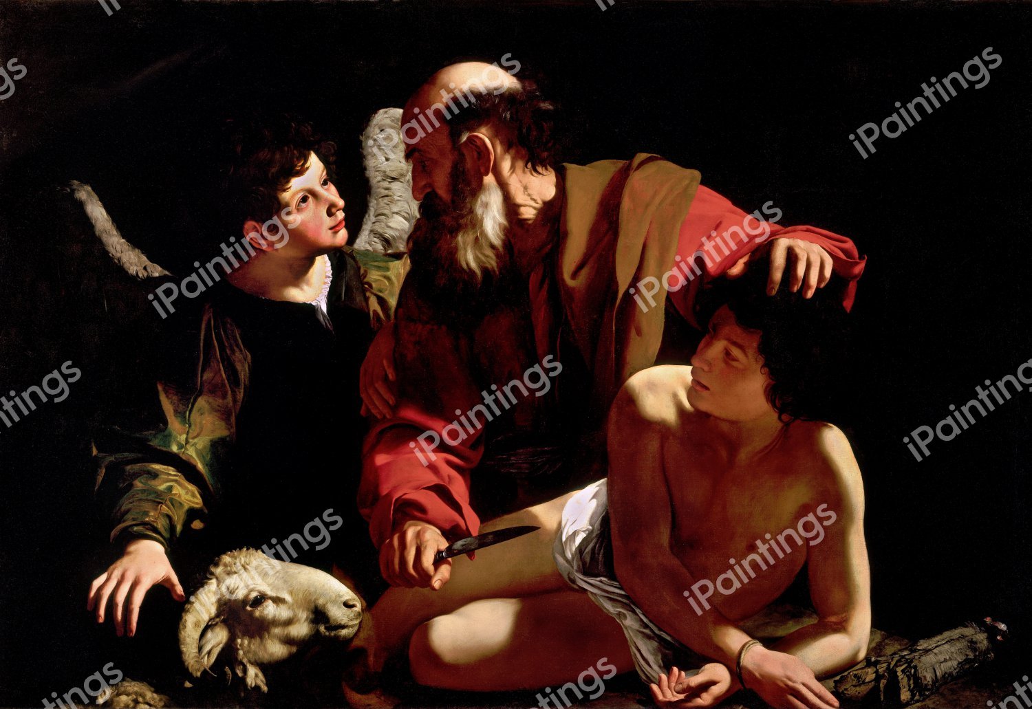Sacrifice of Isaac 1. The painting by Caravaggio